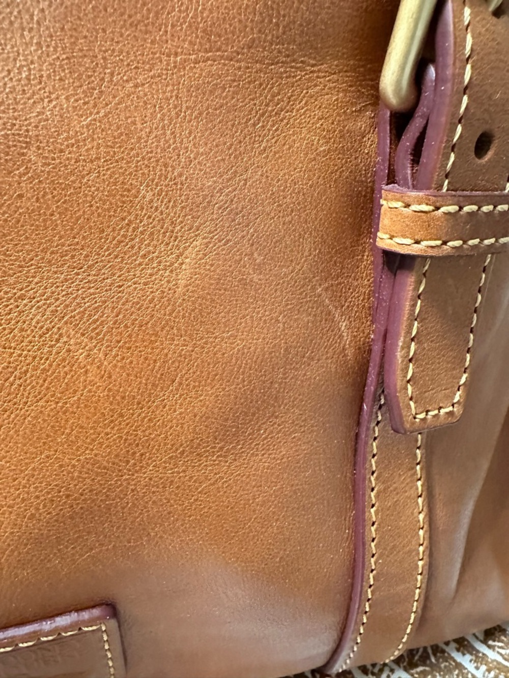 Dooney & Bourke Large Domed Leather Satchel - Picture 7 of 16